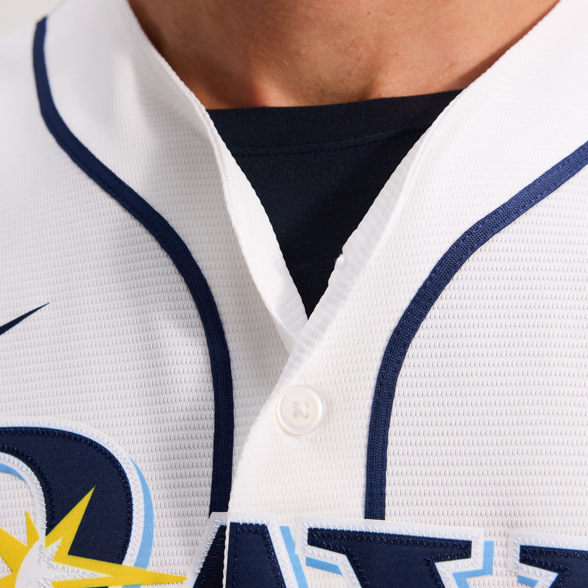 Men's Tampa Bay Rays Yandy Díaz Nike White Home Replica Jersey - 14