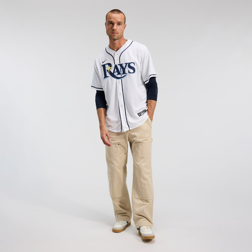 Men's Tampa Bay Rays Yandy Díaz Nike White Home Replica Jersey - 5