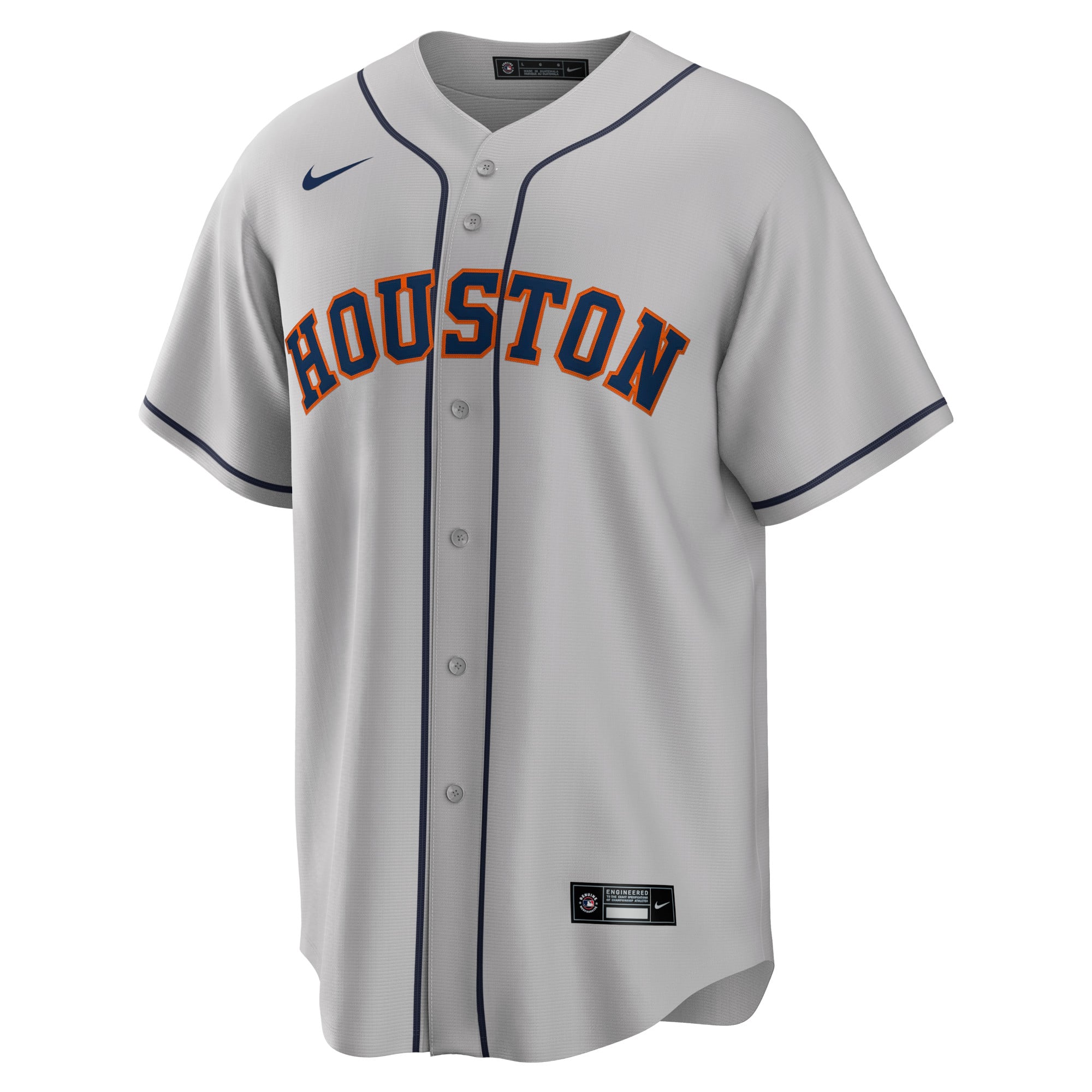 Men's Houston Astros Yordan Álvarez Nike Gray Road Replica Player Jersey - 3