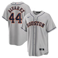Men's Houston Astros Yordan Álvarez Nike Gray Road Replica Player Jersey