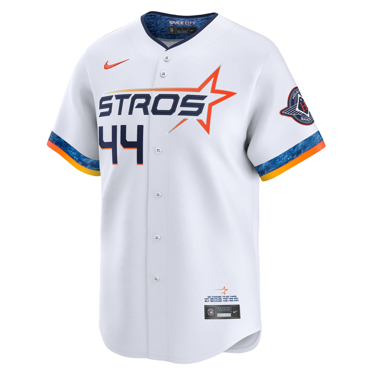 Men's Houston Astros Yordan Alvarez Nike White 2025 City Connect Limited Player Jersey - 3