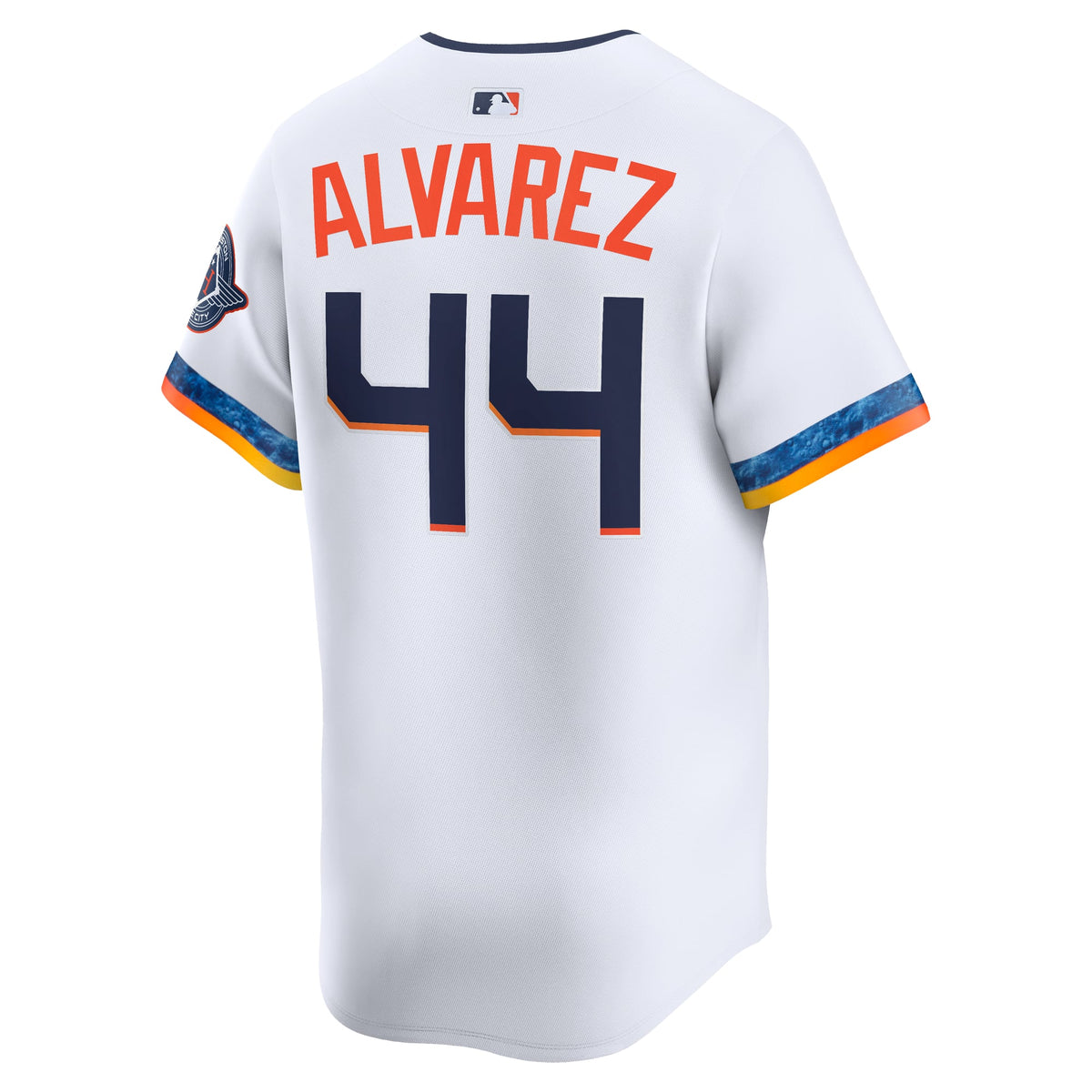 Men's Houston Astros Yordan Alvarez Nike White 2025 City Connect Limited Player Jersey - 4