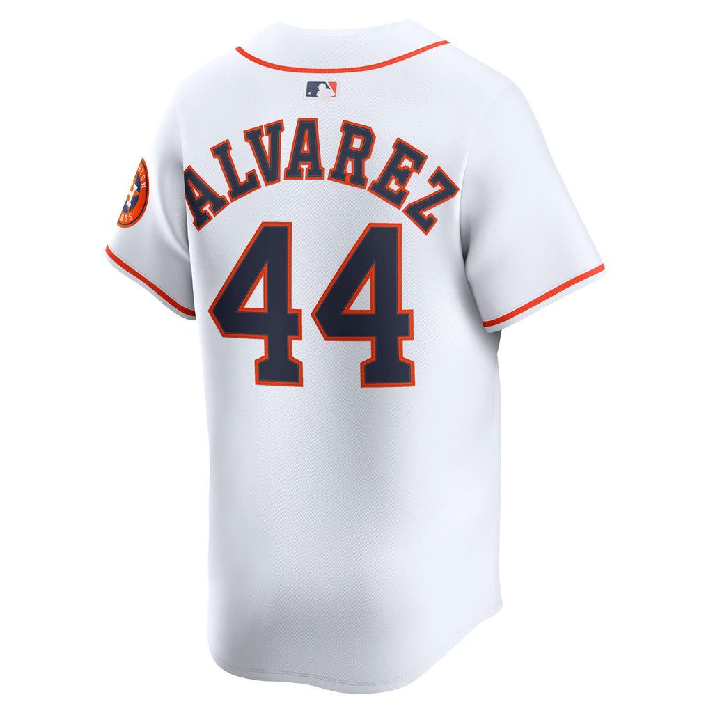 Men's Houston Astros Yordan Alvarez Nike White Home Limited Player Jersey - 4