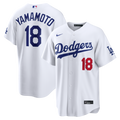 Men's Los Angeles Dodgers Yoshinobu Yamamoto Nike White Home Stadium Jersey