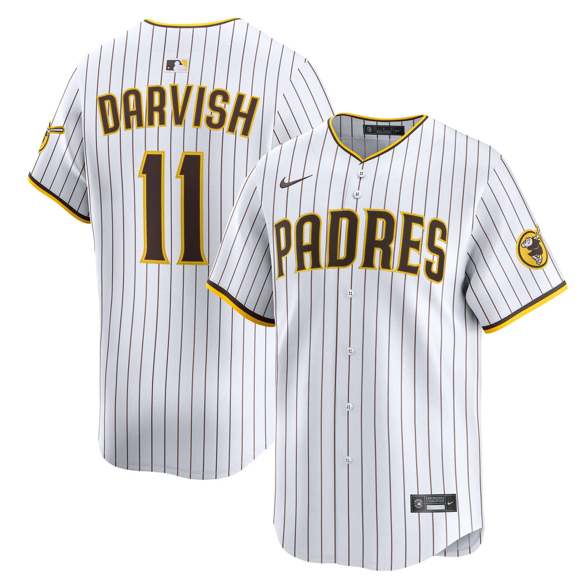 Men's San Diego Padres Yu Darvish Nike White Home Limited Player Jersey