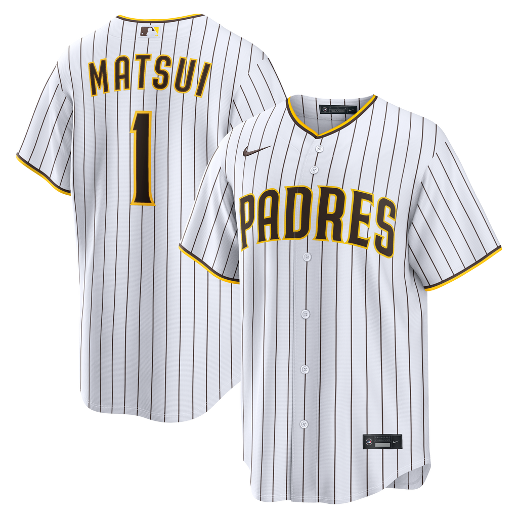 Men's San Diego Padres Yuki Matsui Nike White Home Replica Jersey - 2