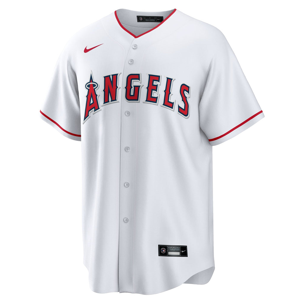 Men's Los Angeles Angels Yusei Kikuchi Nike White Home Replica Jersey - 3