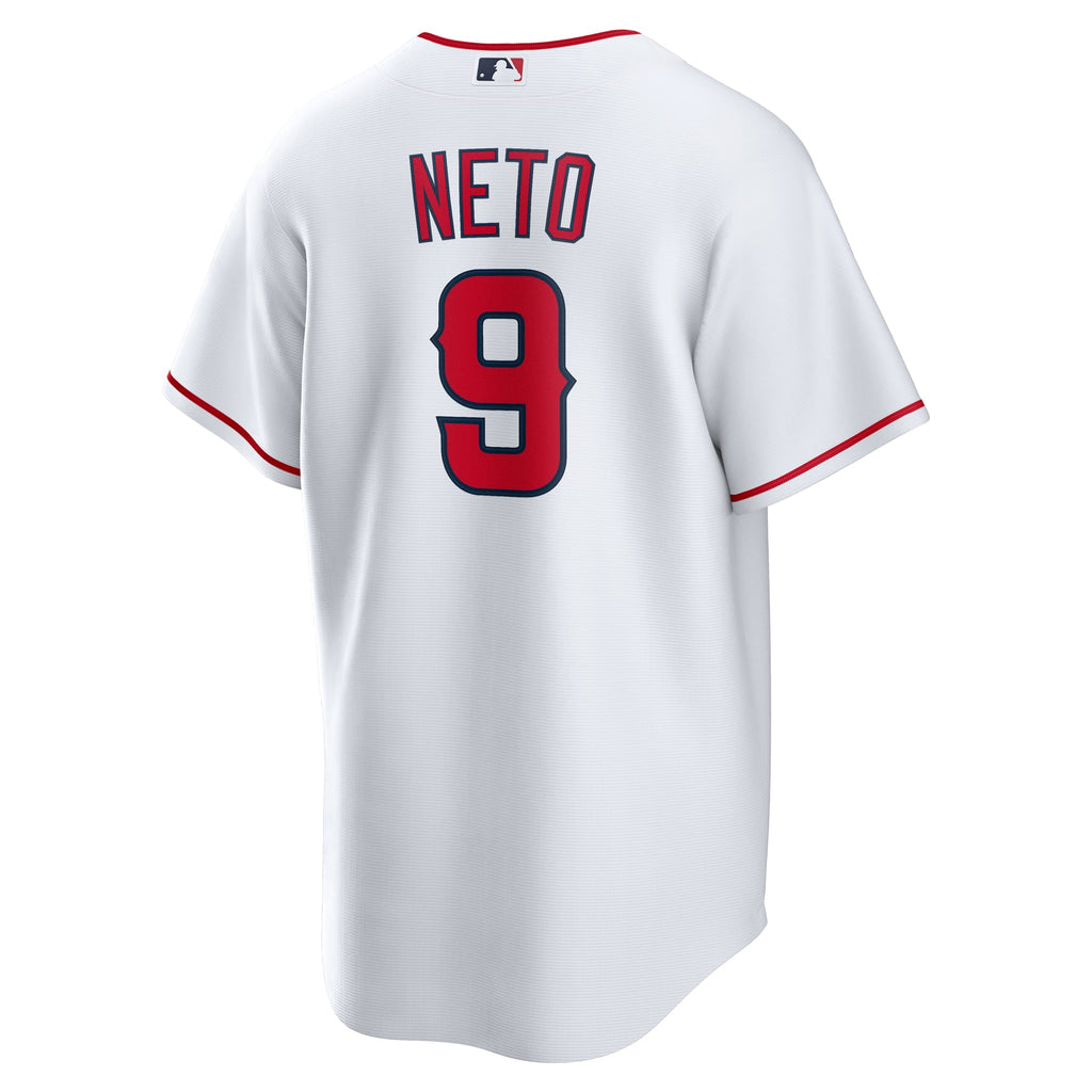 Men's Los Angeles Angels Zach Neto Nike White Home Replica Jersey - 4