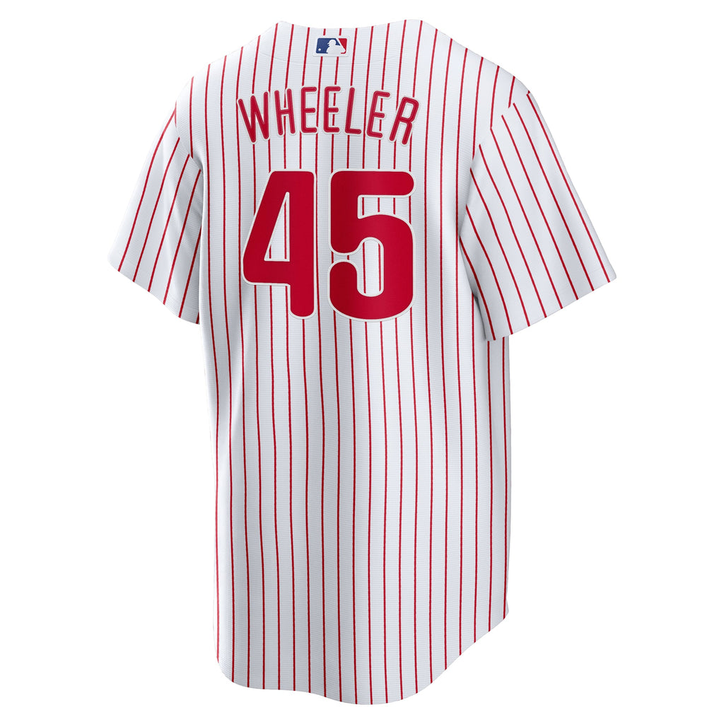 Men's Philadelphia Phillies Zack Wheeler Nike White Home Replica Jersey - 4