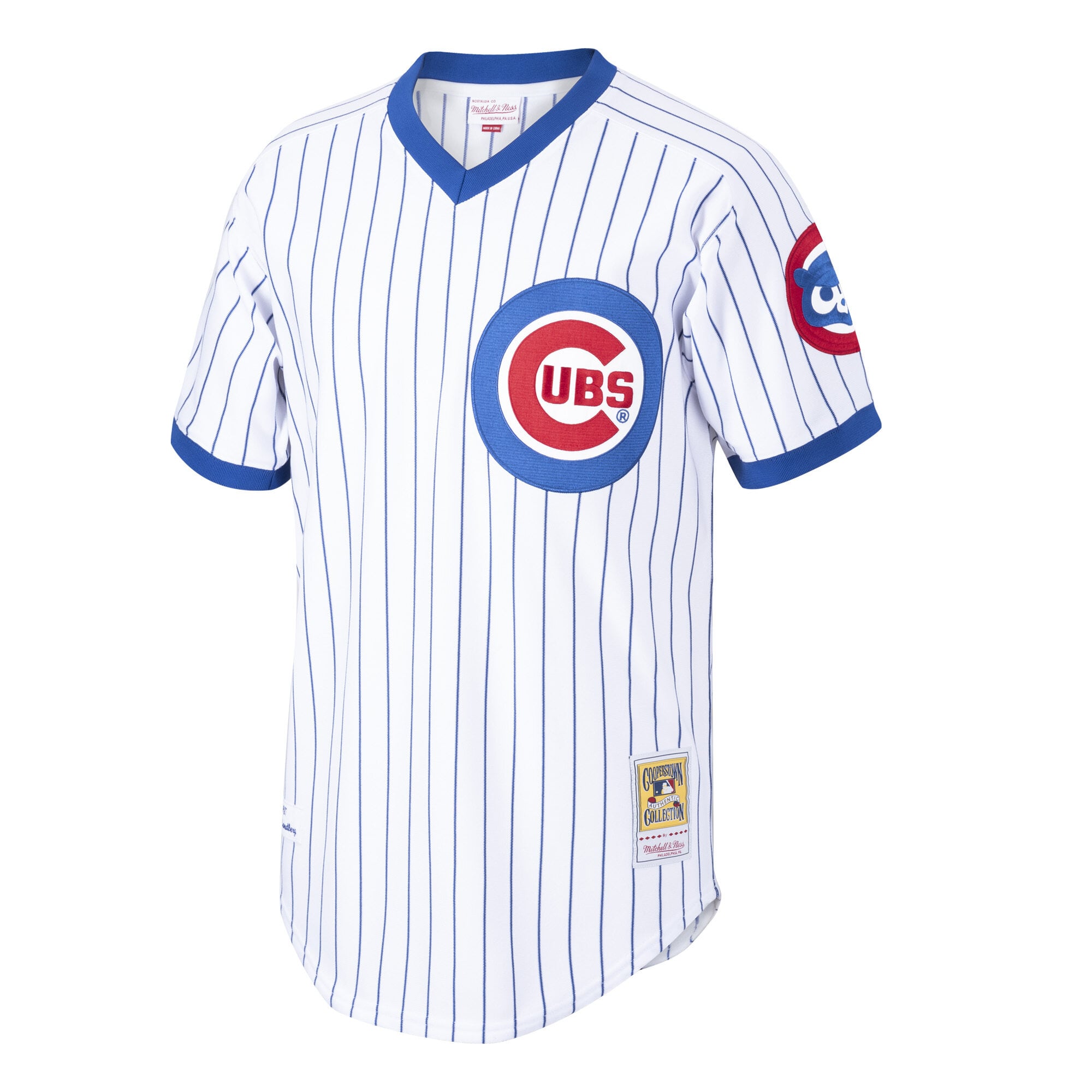 Men's Chicago Cubs Ryne Sandberg White Cooperstown Collection 1987 Authentic Player Jersey - 3