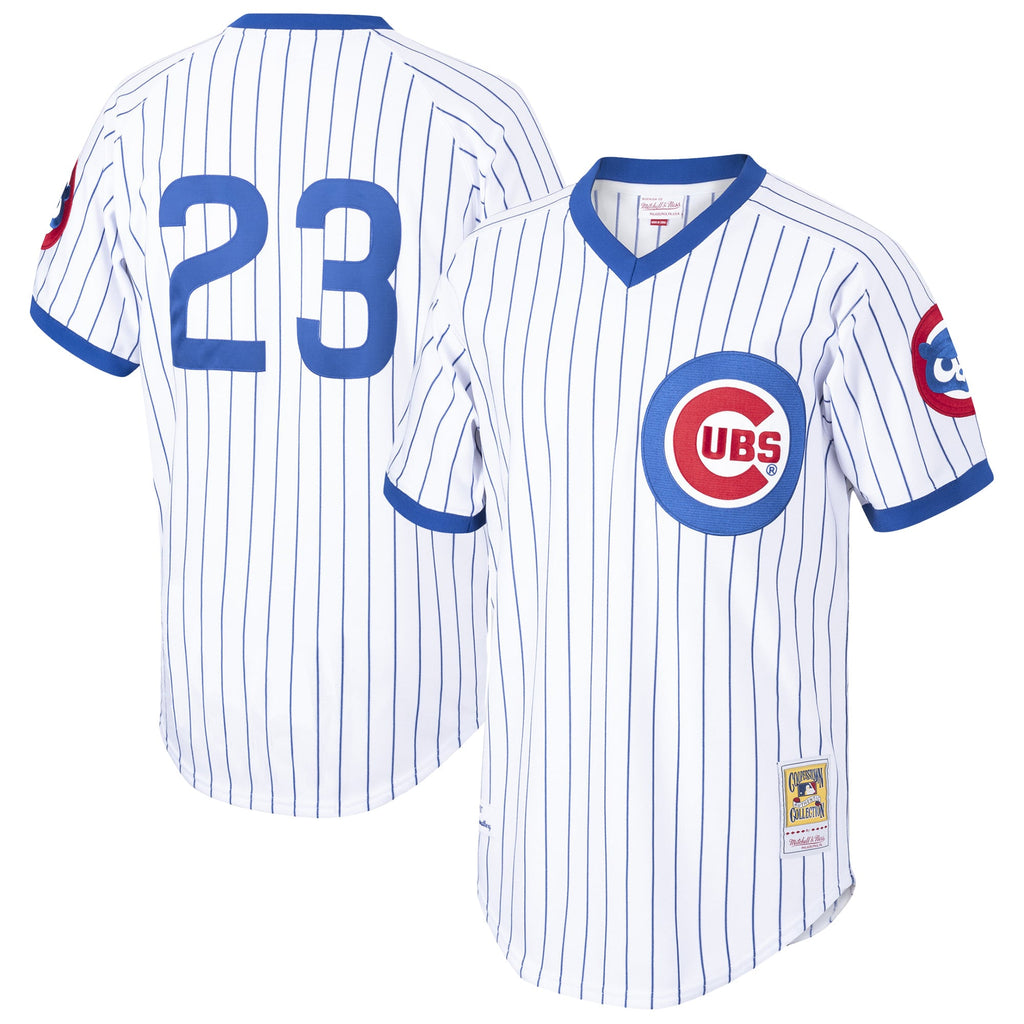 Men's Chicago Cubs Ryne Sandberg White Cooperstown Collection 1987 Authentic Player Jersey