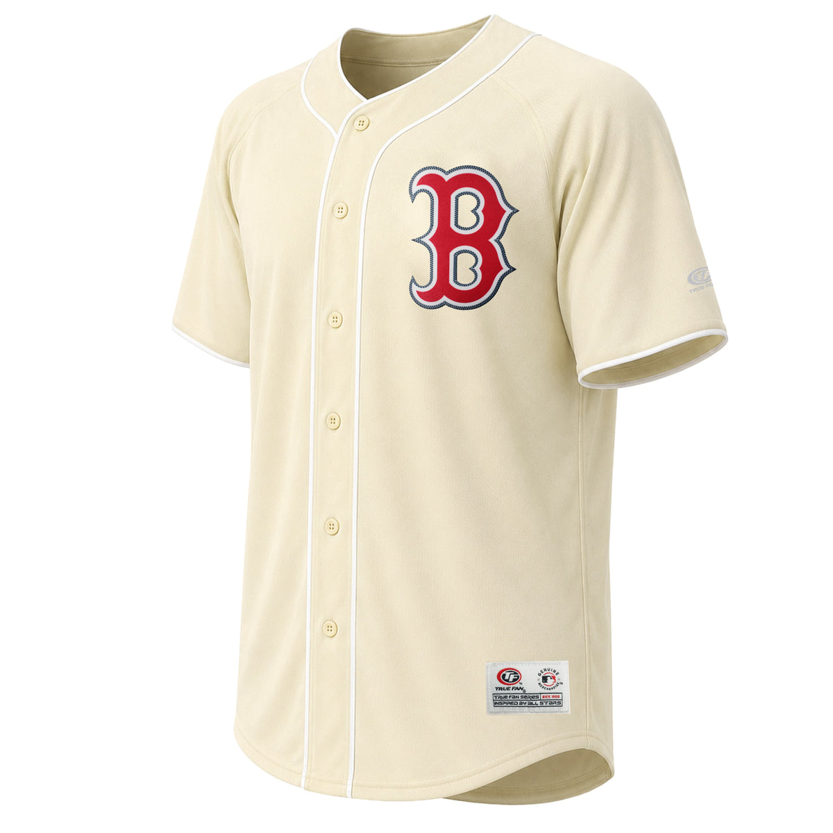 Men's Boston Red Sox Stitches Cream Fashion Jersey - 3