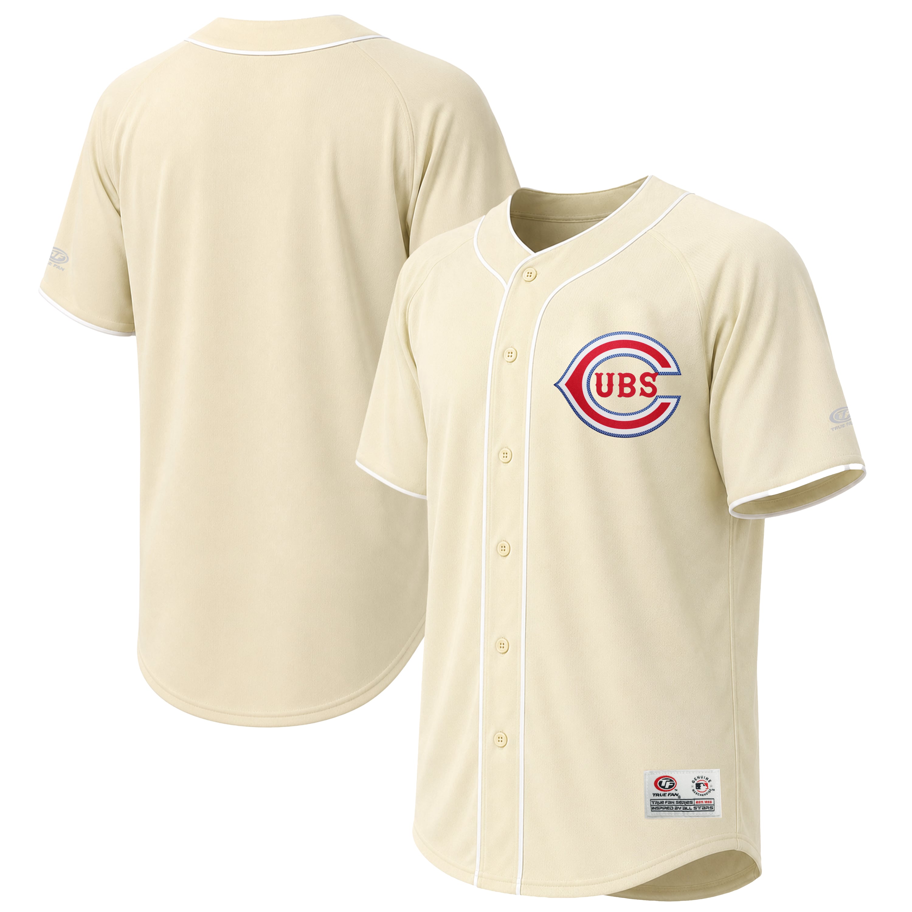 Men's Chicago Cubs Stitches Cream Fashion Jersey - 2