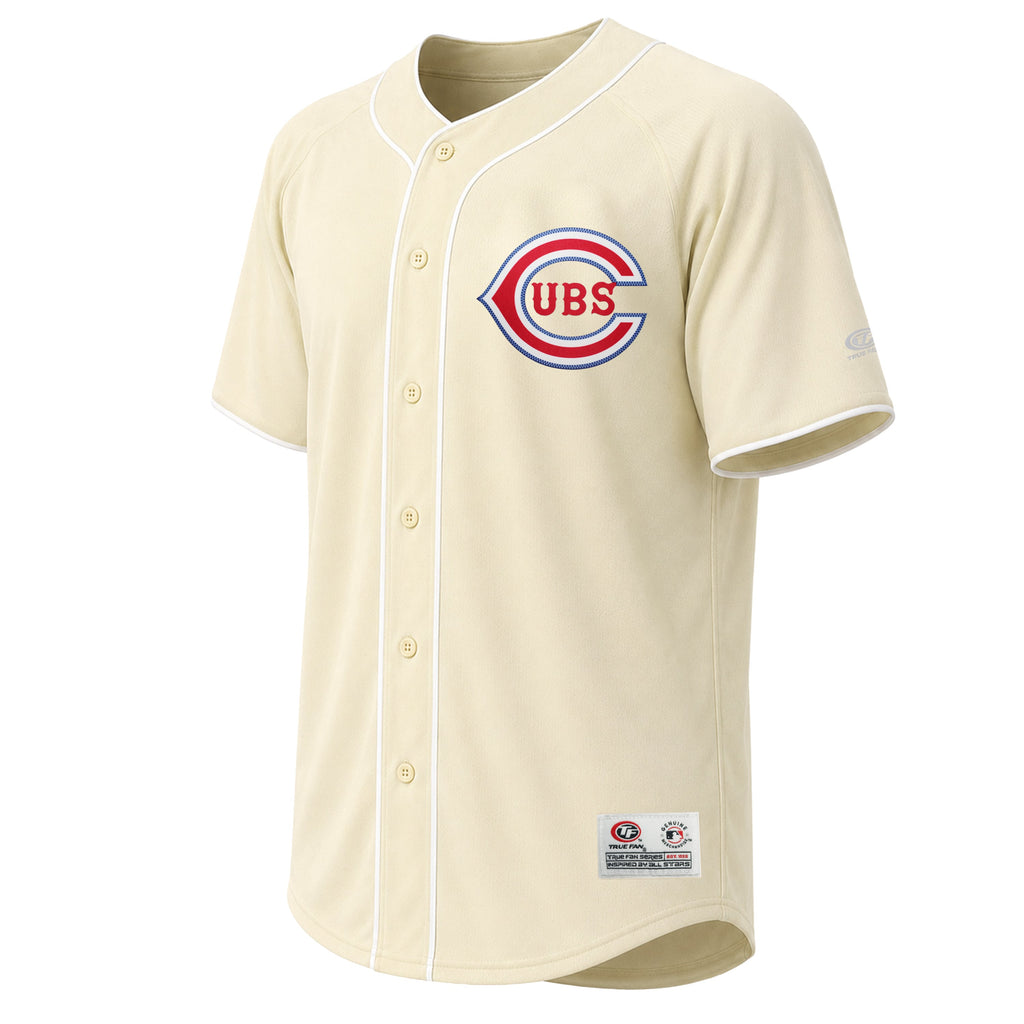 Men's Chicago Cubs Stitches Cream Fashion Jersey - 3
