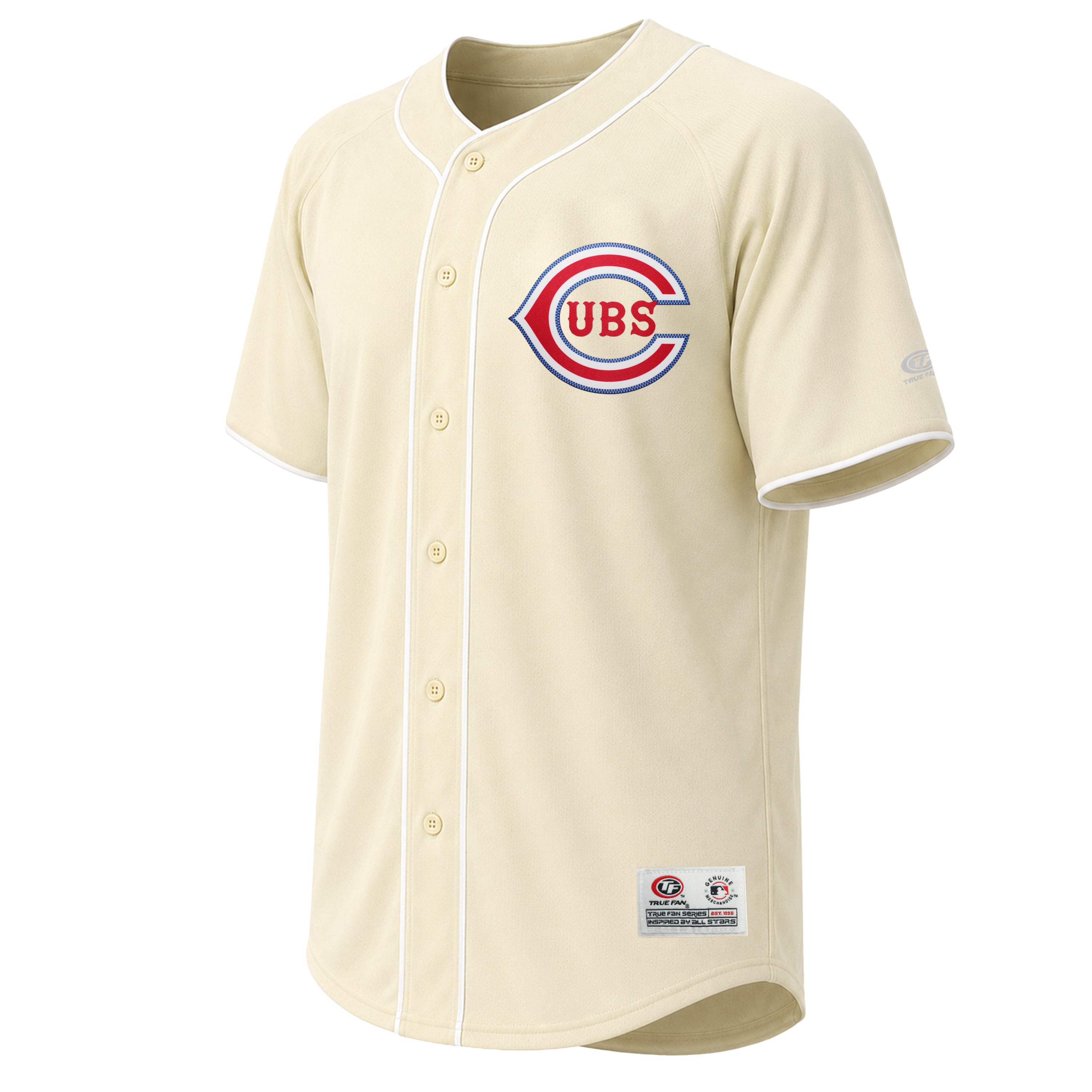 Men's Chicago Cubs Stitches Cream Fashion Jersey - 3