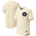 Men's Milwaukee Brewers Stitches Cream Fashion Jersey