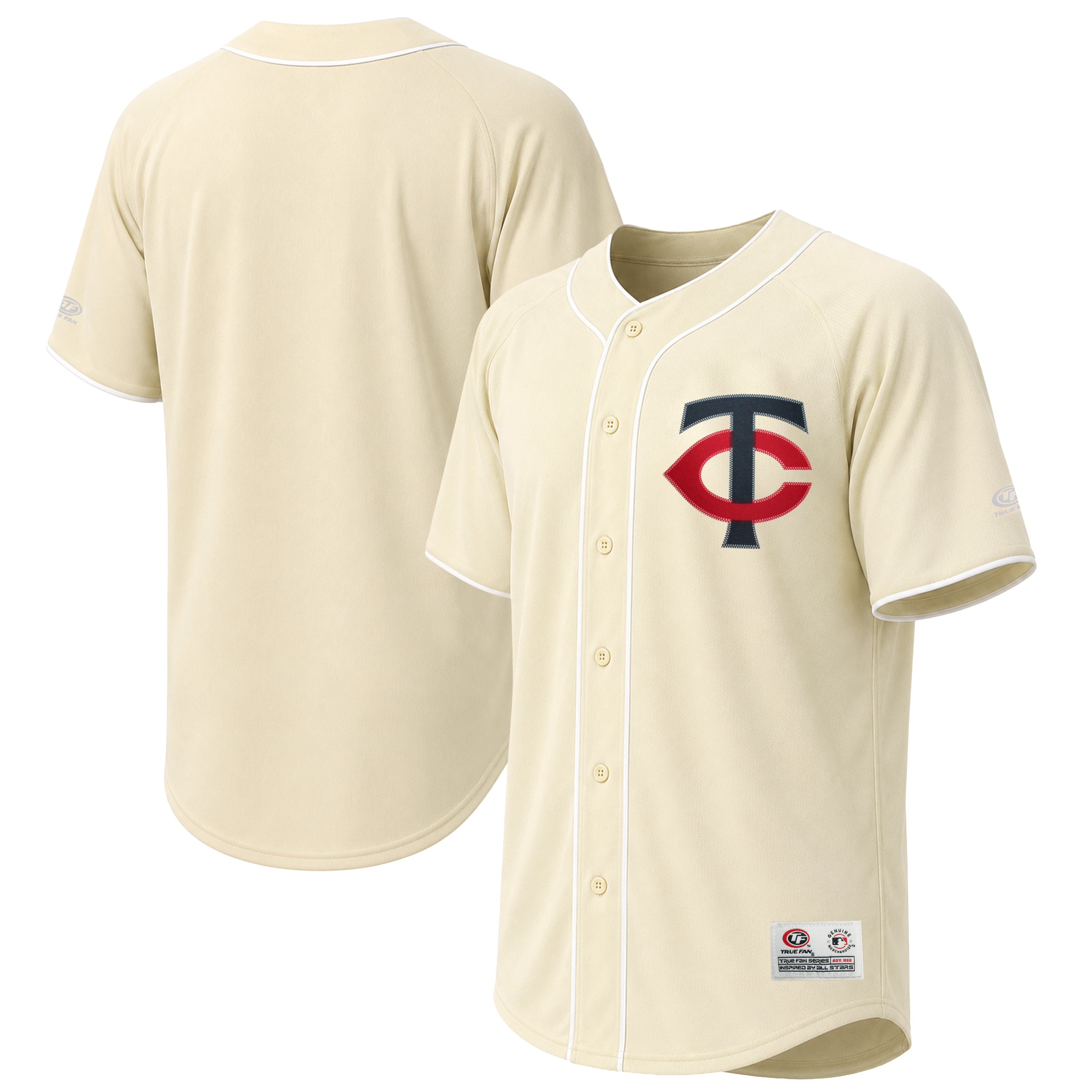 Men's Minnesota Twins Stitches Cream Fashion Jersey - 2