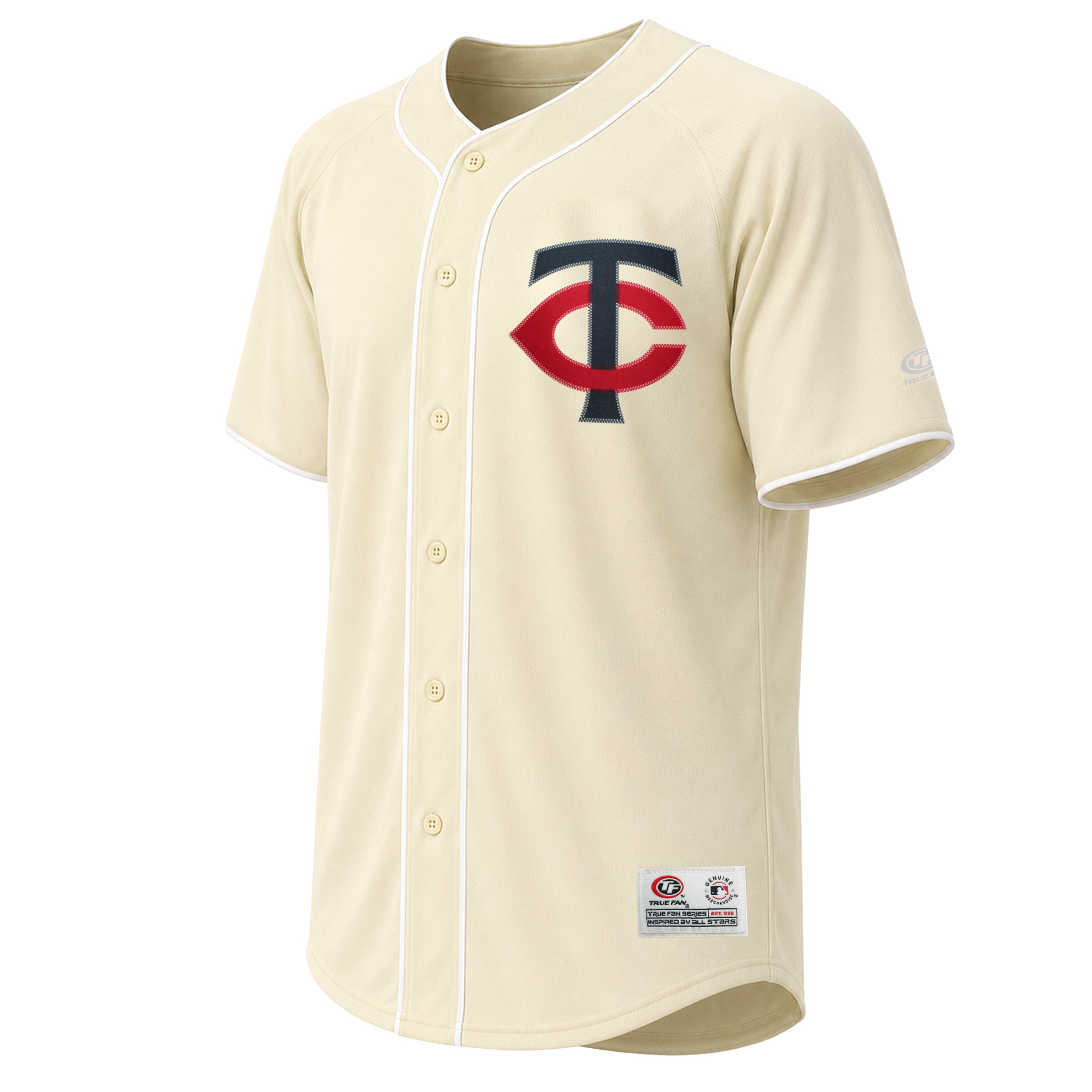 Men's Minnesota Twins Stitches Cream Fashion Jersey - 3