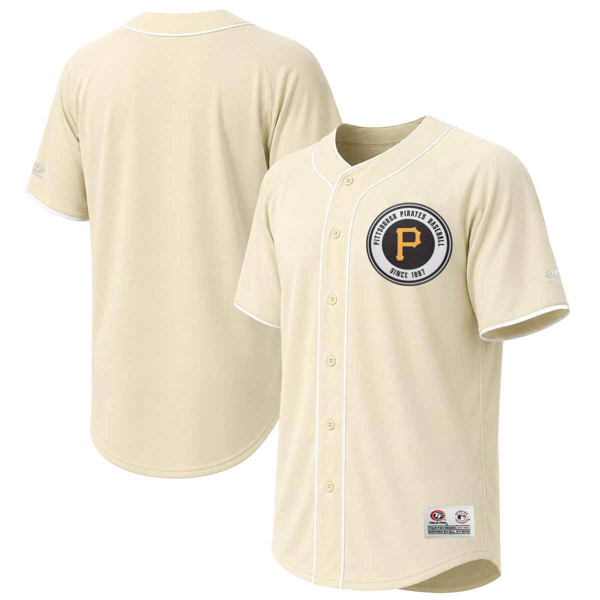 Men's Pittsburgh Pirates Stitches Cream Fashion Jersey