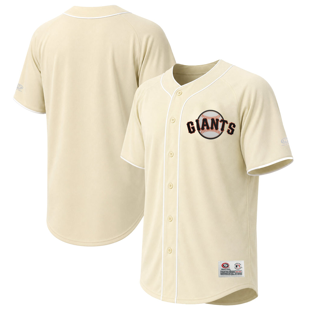 Men's San Francisco Giants Stitches Cream Fashion Jersey