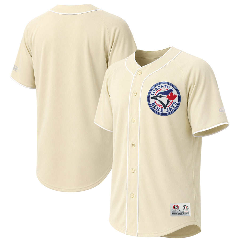 Men's Toronto Blue Jays Stitches Cream Fashion Jersey - 2
