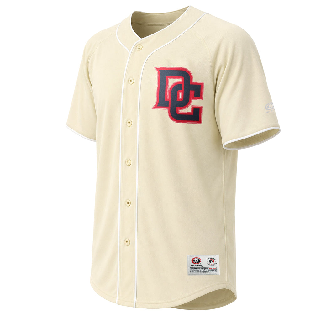 Men's Washington Nationals Stitches Cream Fashion Jersey - 3