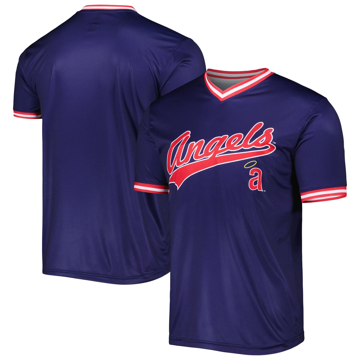 Men's California Angels Stitches Navy Cooperstown Collection Team Jersey - 2