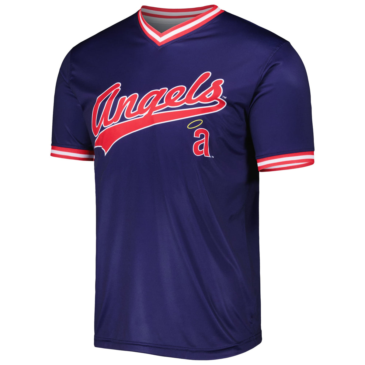 Men's California Angels Stitches Navy Cooperstown Collection Team Jersey - 3