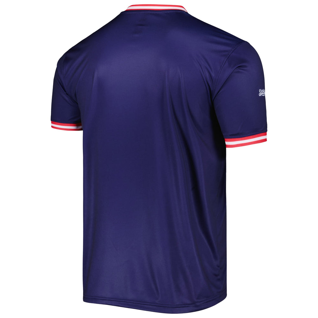 Men's California Angels Stitches Navy Cooperstown Collection Team Jersey - 4