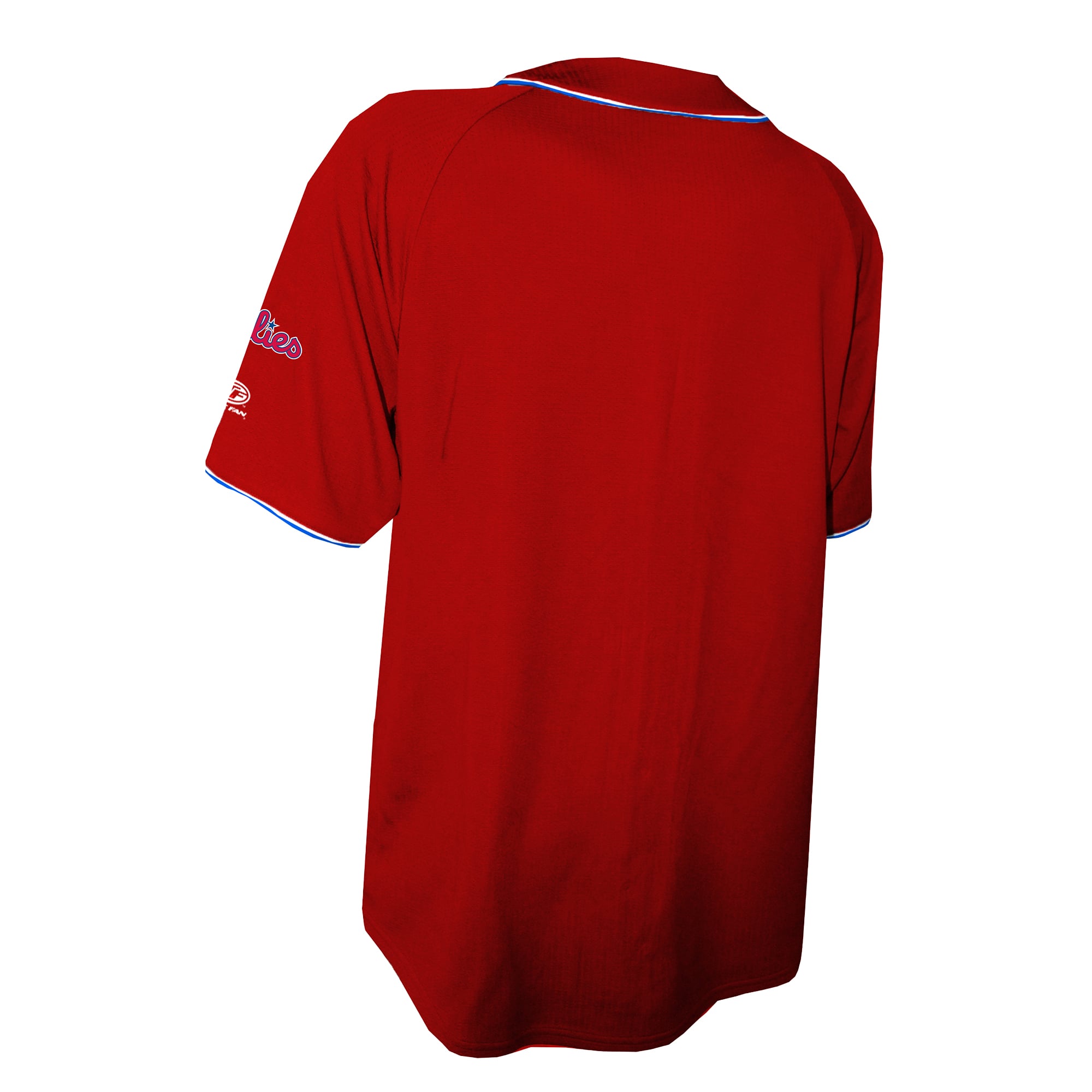 Men's Philadelphia Phillies Stitches Red Team Color Full-Button Fashion Jersey - 4