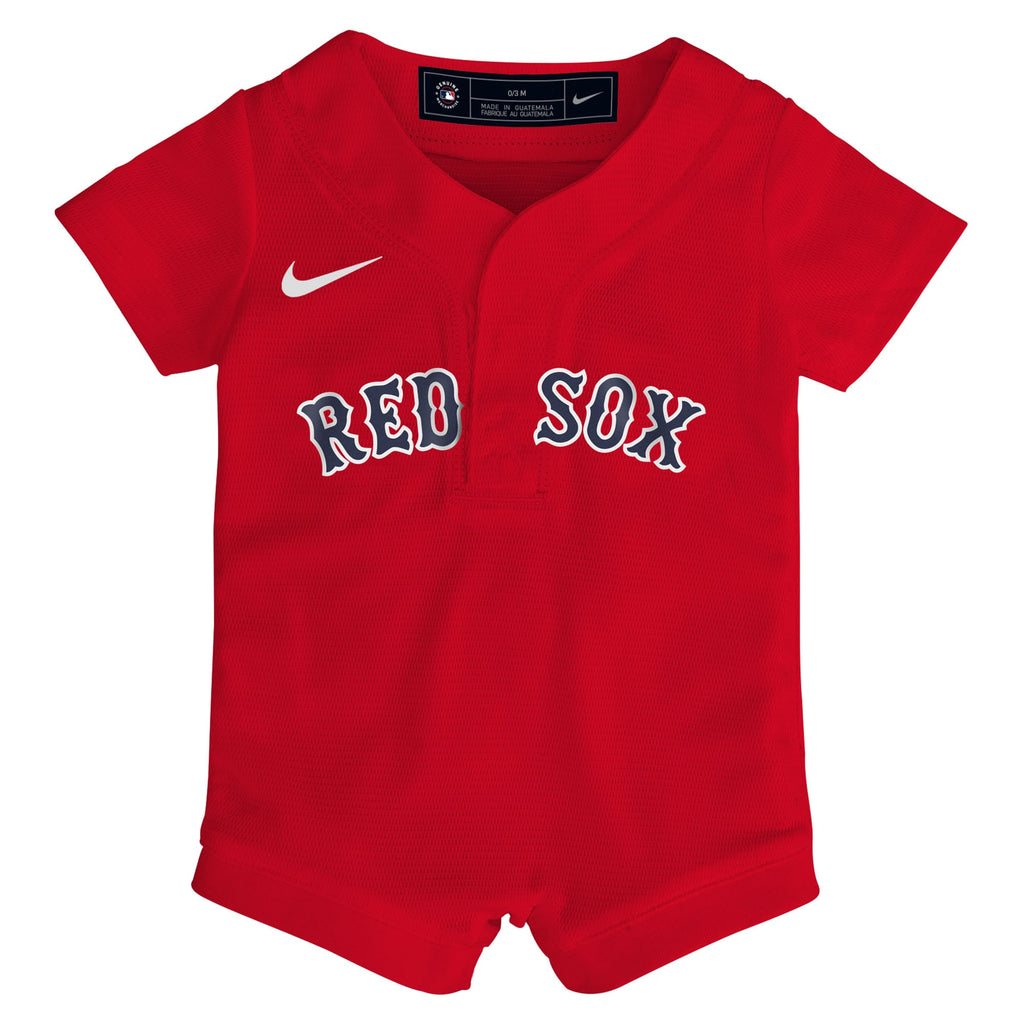 Newborn Boston Red Sox Nike Red Alternate Replica Romper Jersey - 3
