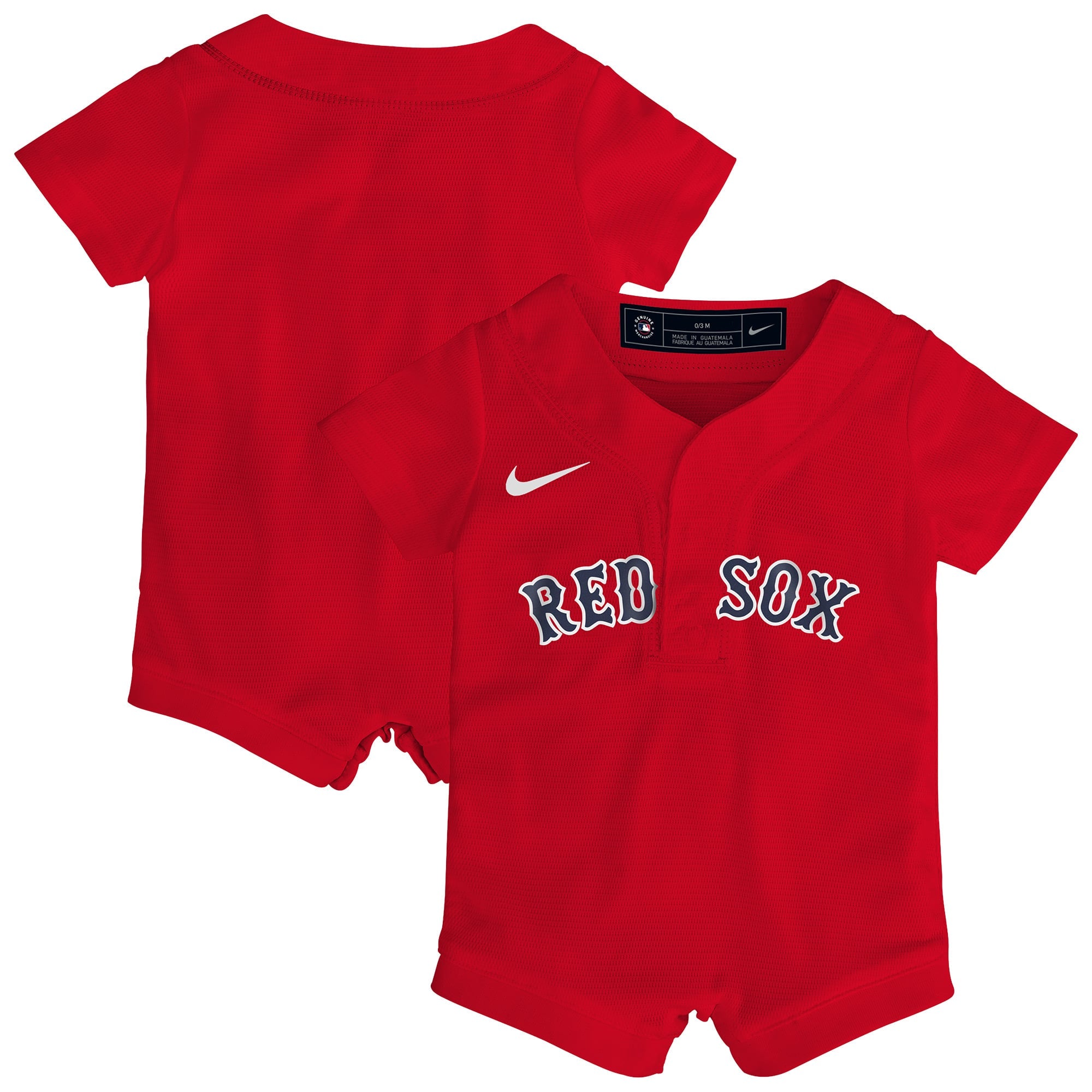 Newborn Boston Red Sox Nike Red Alternate Replica Romper Jersey