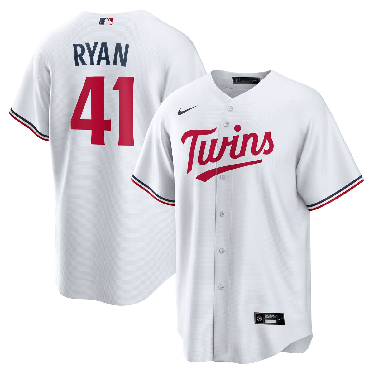 Minnesota Twins Joe Ryan Nike White Home Replica Player Jersey - 2