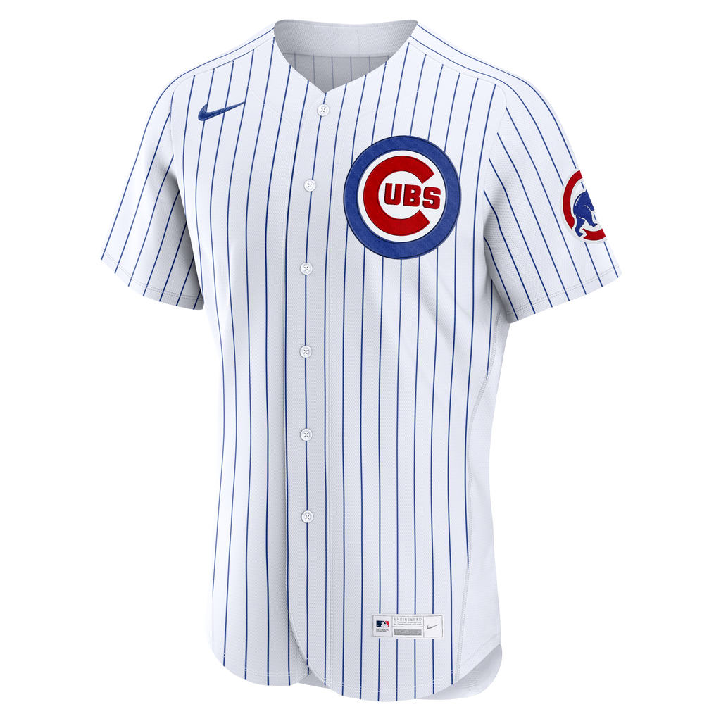 Men's Chicago Cubs Dansby Swanson Nike White Home Authentic Jersey - 3