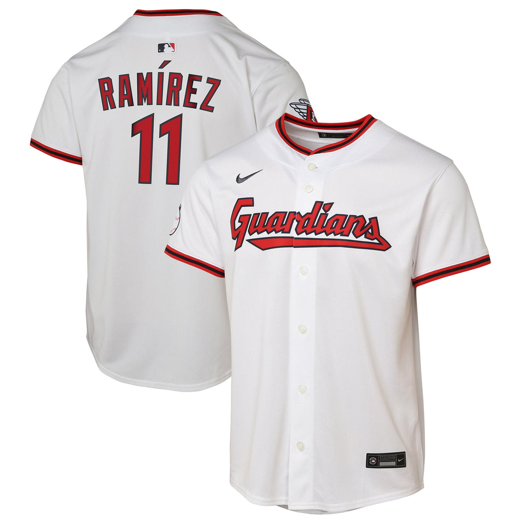 Youth Cleveland Guardians José Ramírez Nike White Home Limited Player Jersey - 2