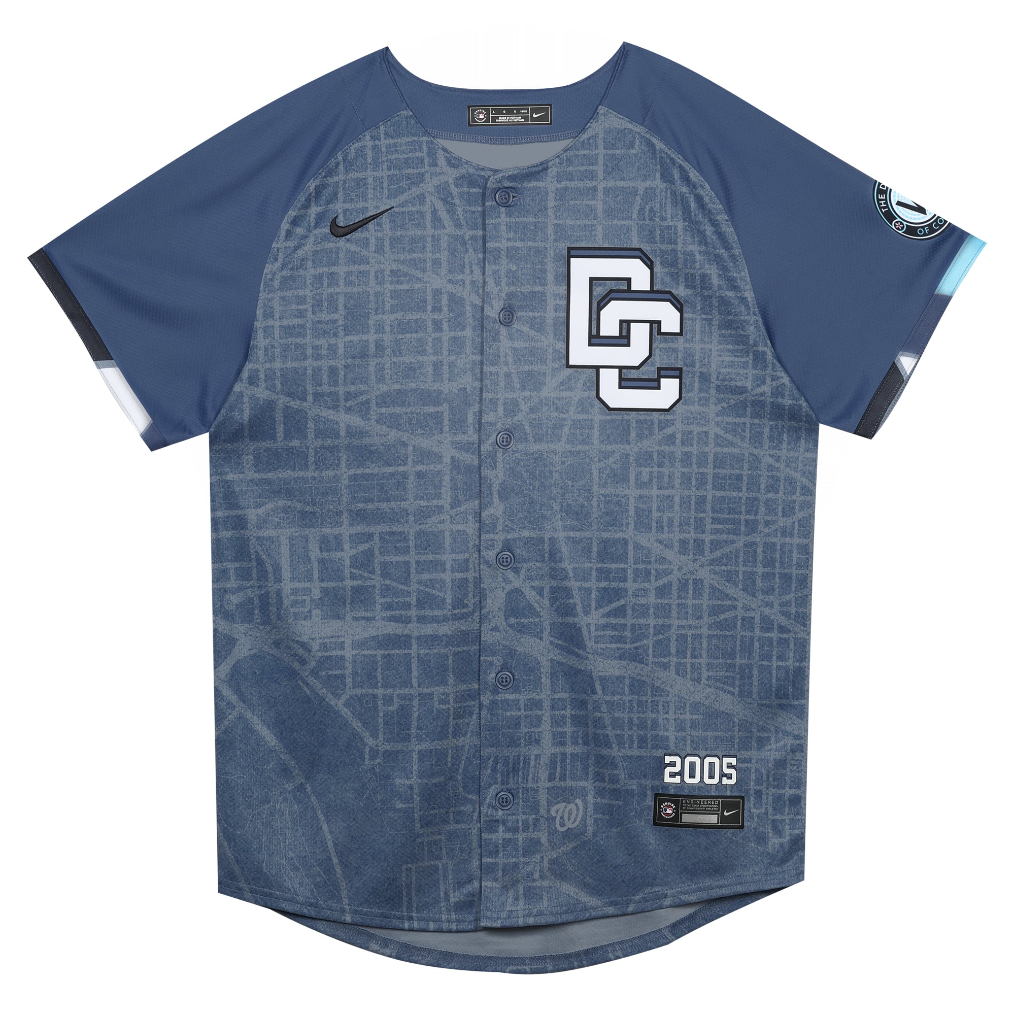Preschool Washington Nationals CJ Abrams Nike Blue City Connect 2025 Limited Player Jersey - 3