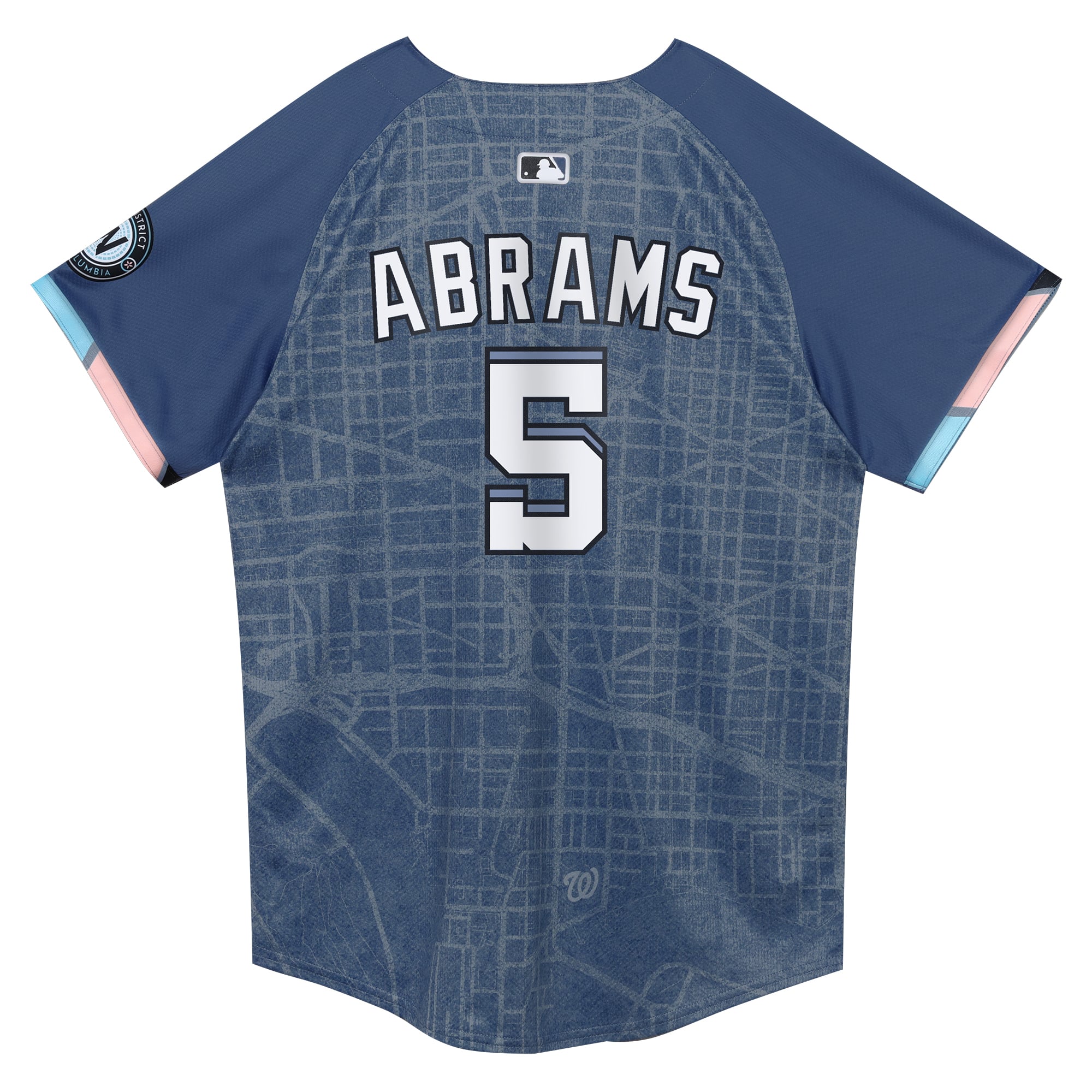 Preschool Washington Nationals CJ Abrams Nike Blue City Connect 2025 Limited Player Jersey - 4