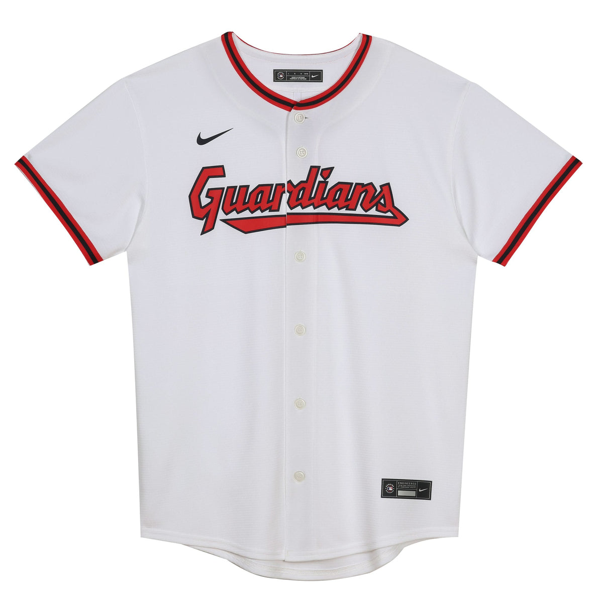 Preschool Cleveland Guardians White Home Blank Replica Jersey - 3