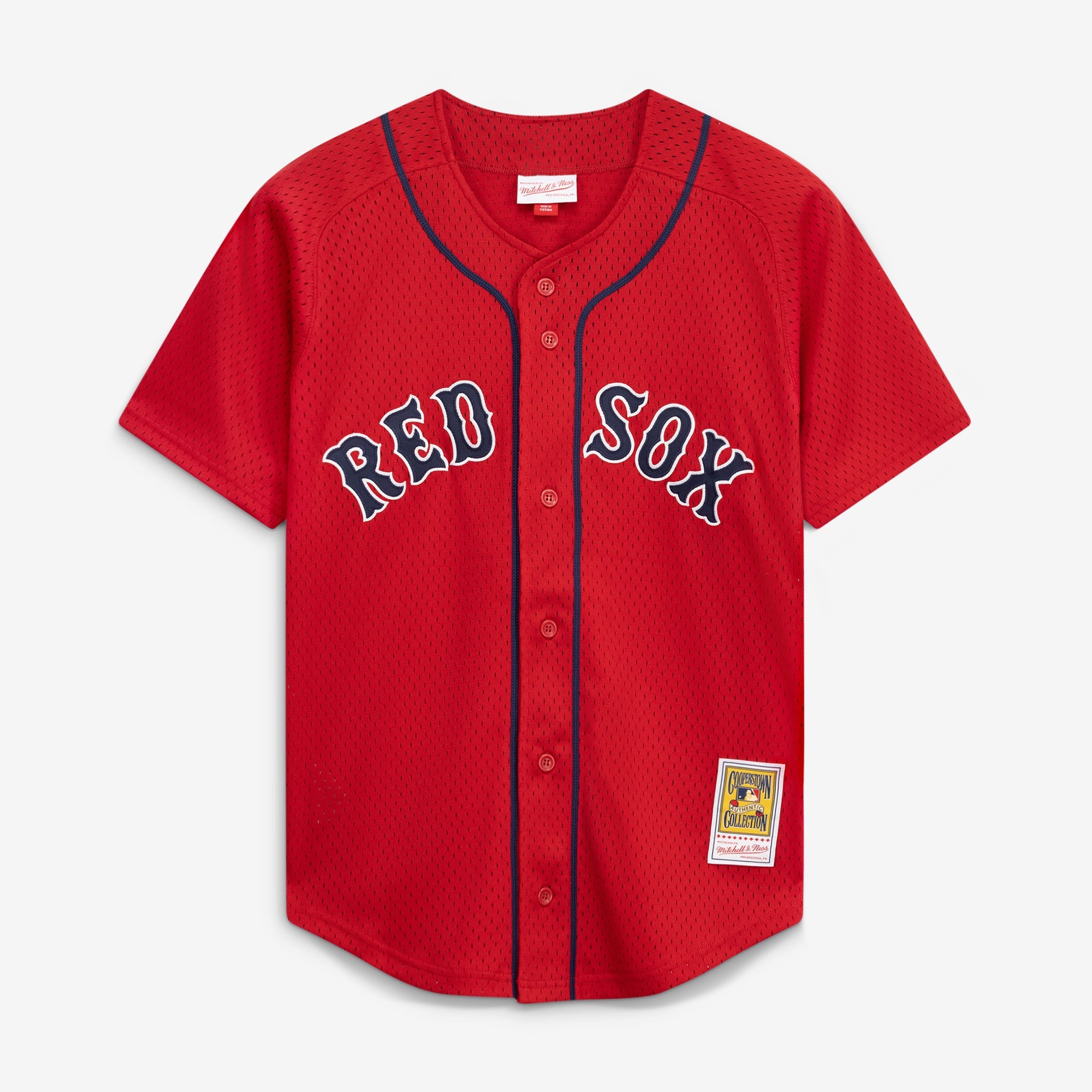 Toddler Boston Red Sox David Ortiz Mitchell & Ness Red Cooperstown Collection Mesh Batting Practice Jersey - 3