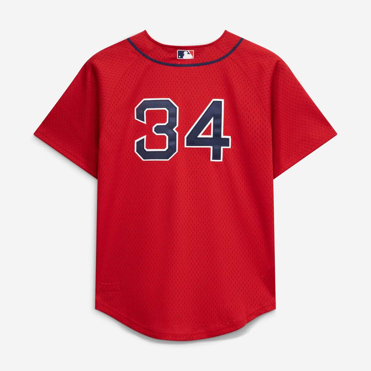 Toddler Boston Red Sox David Ortiz Mitchell & Ness Red Cooperstown Collection Mesh Batting Practice Jersey - 4