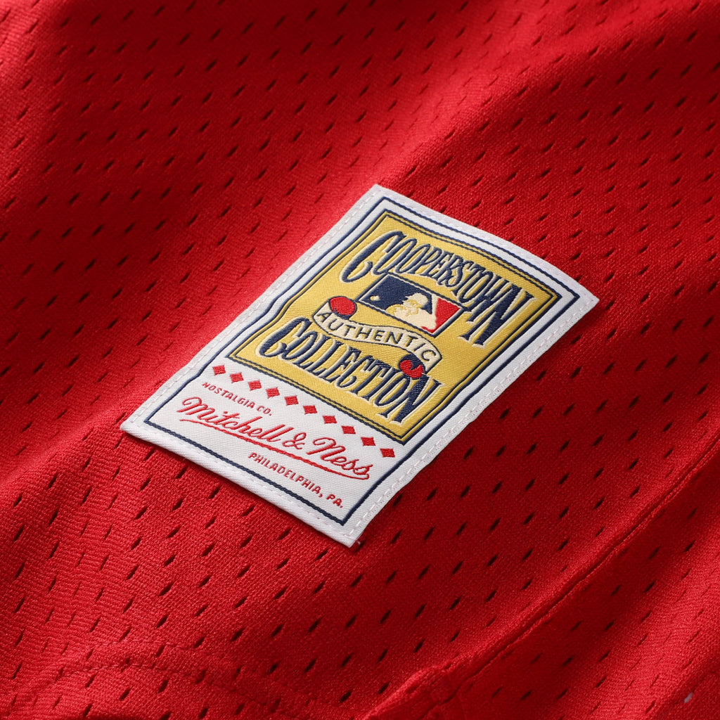 Toddler Boston Red Sox David Ortiz Mitchell & Ness Red Cooperstown Collection Mesh Batting Practice Jersey - 8