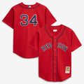 Toddler Boston Red Sox David Ortiz Mitchell & Ness Red Cooperstown Collection Mesh Batting Practice Jersey