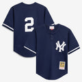 Toddler New York Yankees Derek Jeter Mitchell & Ness Navy Cooperstown Collection Mesh Batting Practice Jersey