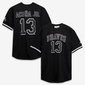 Men's Atlanta Braves Ronald Acuña Jr. Fanatics Black/White Big & Tall Heavyweight Mesh Jersey