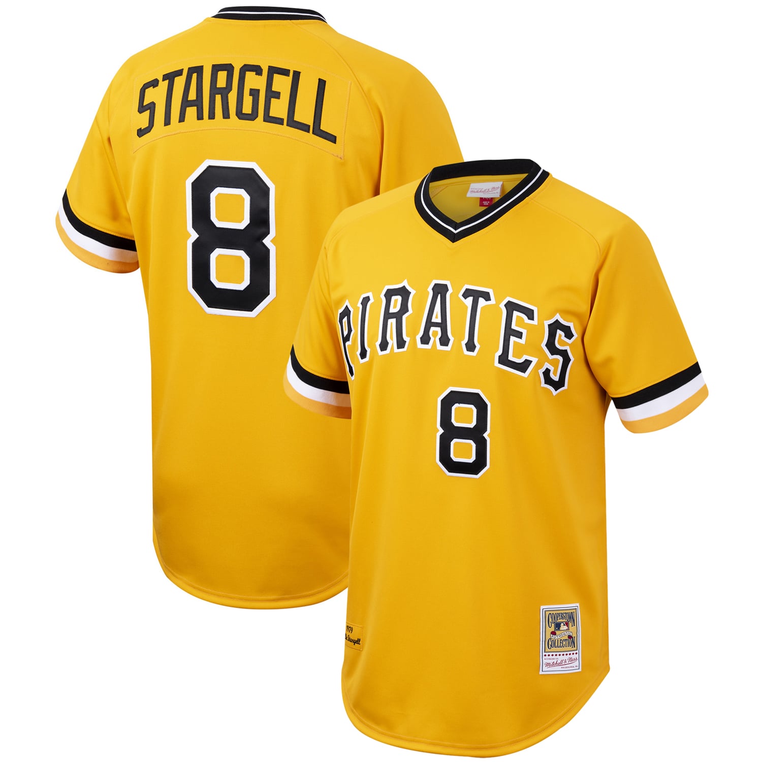 Willie Stargell Pittsburgh Pirates Mitchell & Ness Cooperstown Collection Authentic Jersey - Gold - 2