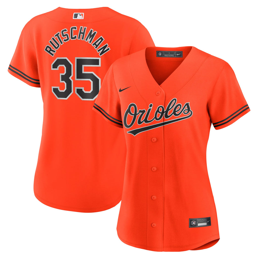 Women's Baltimore Orioles Adley Rutschman Nike Orange Alternate Replica Player Jersey - 2