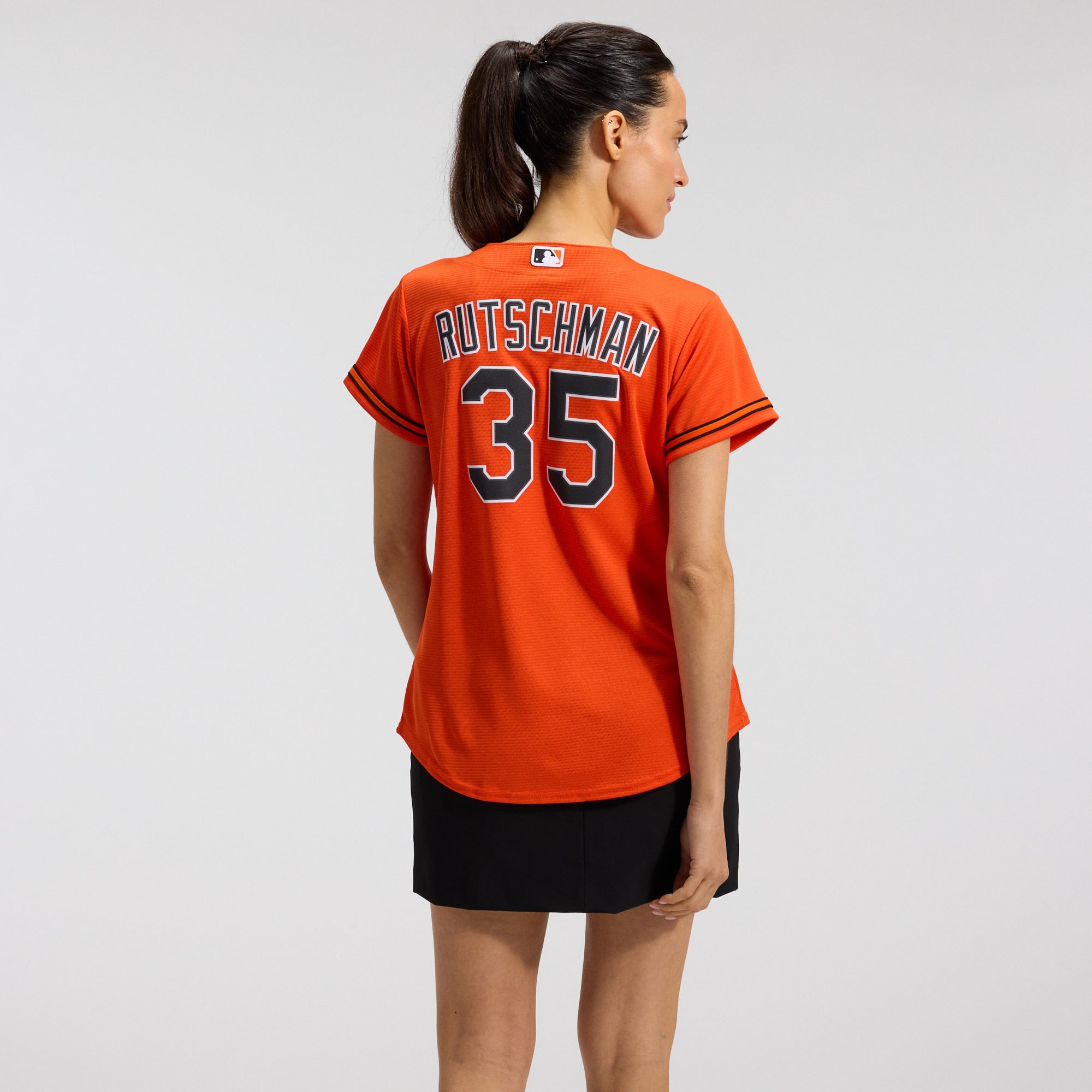 Women's Baltimore Orioles Adley Rutschman Nike Orange Alternate Replica Player Jersey - 4