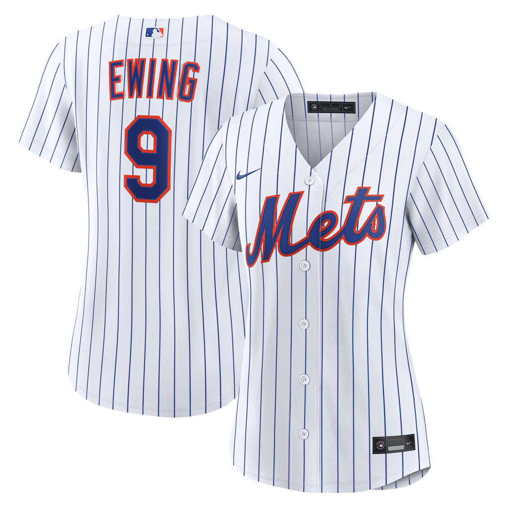 Women's New York Mets AJ Ewing Nike White Home Replica Jersey - 2