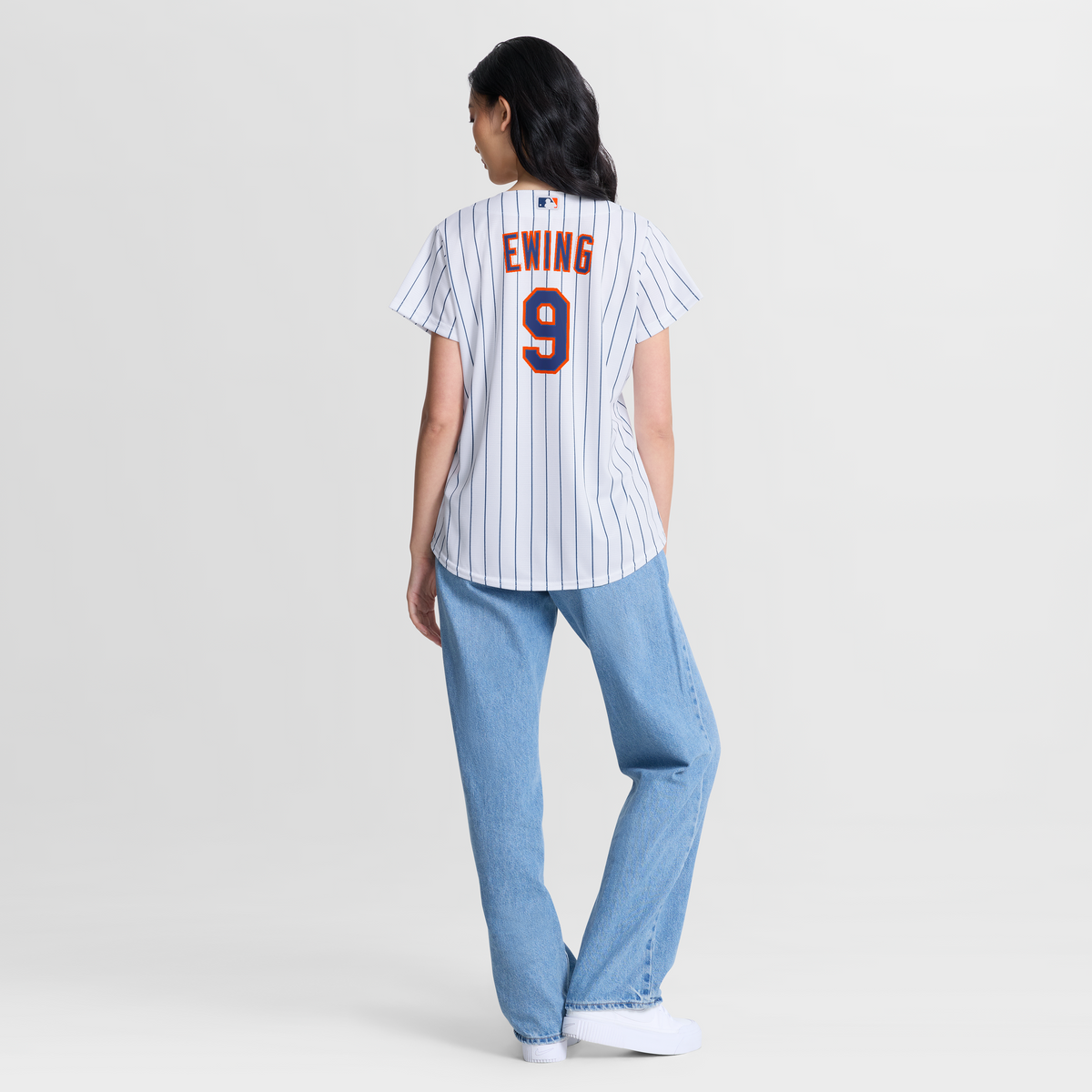 Women's New York Mets AJ Ewing Nike White Home Replica Jersey - 4