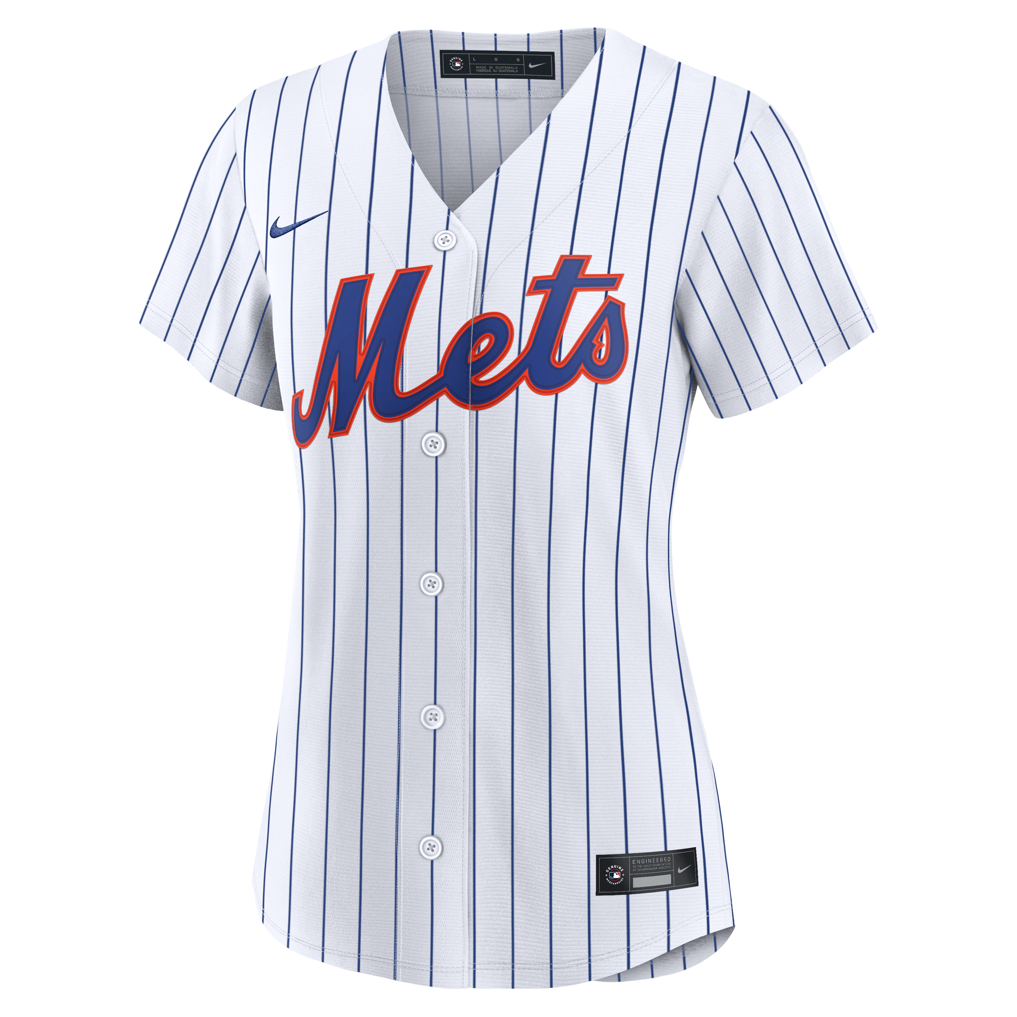 Women's New York Mets AJ Ewing Nike White Home Replica Jersey - 5